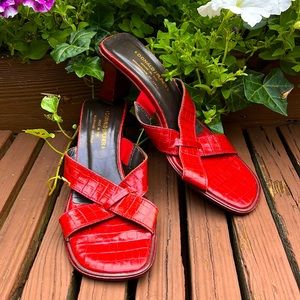 Donald J Pliner BEAUTIFUL Red Sandals